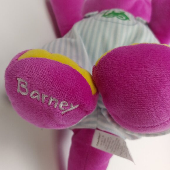 Fisher Price Barney the Dinosaur Train Conductor Plush Stuffed Animal - Picture 11 of 12